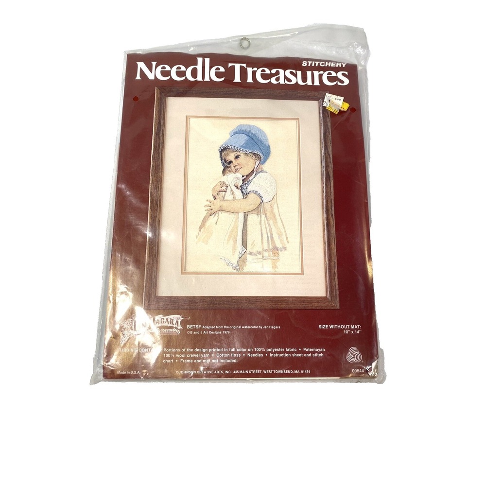 stitchery needle treasures cross‎ stitch needle work crewel kid BETSY 00544